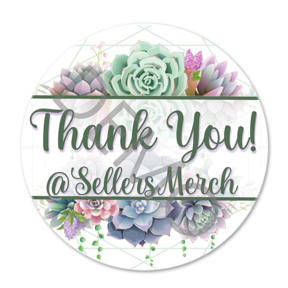 Thank You Sticker Labels - Picture 2 of 3